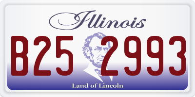 IL license plate B252993