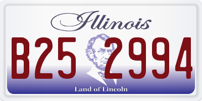 IL license plate B252994