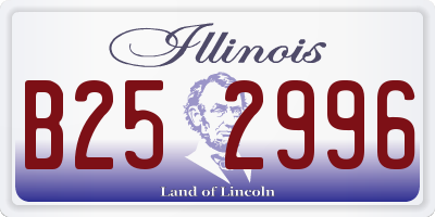 IL license plate B252996