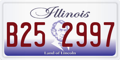 IL license plate B252997