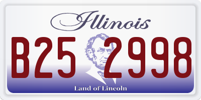 IL license plate B252998
