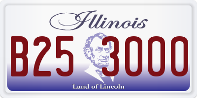 IL license plate B253000