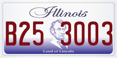 IL license plate B253003