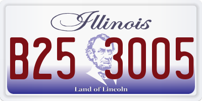 IL license plate B253005