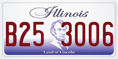 IL license plate B253006
