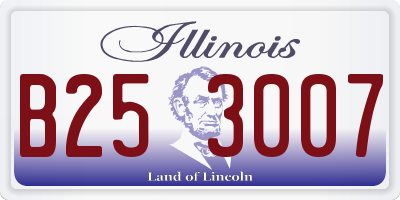 IL license plate B253007