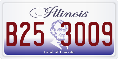 IL license plate B253009