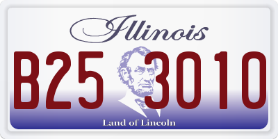 IL license plate B253010