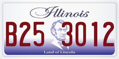 IL license plate B253012