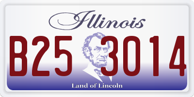 IL license plate B253014