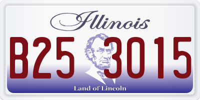 IL license plate B253015