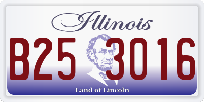 IL license plate B253016