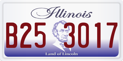 IL license plate B253017
