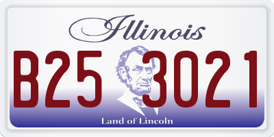 IL license plate B253021