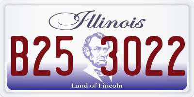 IL license plate B253022