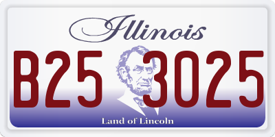IL license plate B253025