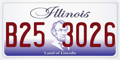 IL license plate B253026