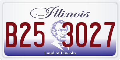 IL license plate B253027