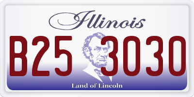 IL license plate B253030