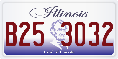 IL license plate B253032