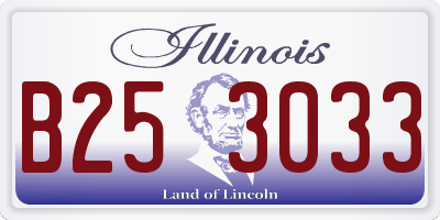 IL license plate B253033