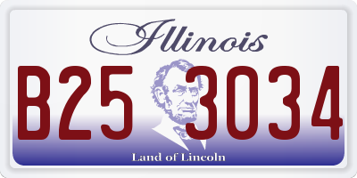 IL license plate B253034