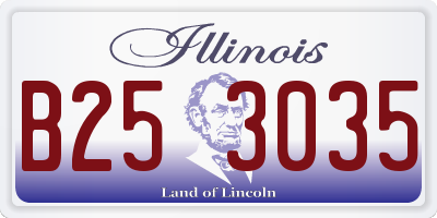 IL license plate B253035