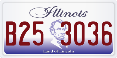 IL license plate B253036