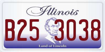 IL license plate B253038