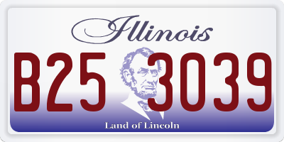 IL license plate B253039