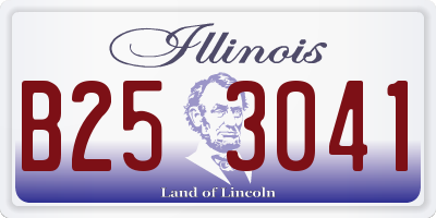IL license plate B253041