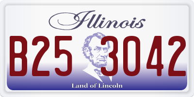 IL license plate B253042
