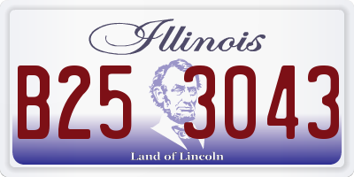 IL license plate B253043