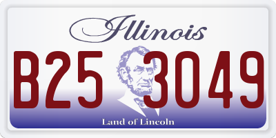 IL license plate B253049