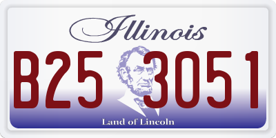 IL license plate B253051