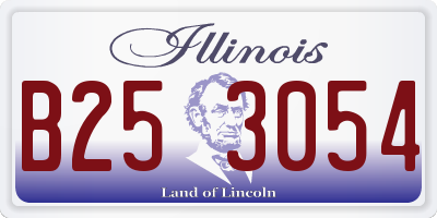 IL license plate B253054