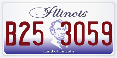 IL license plate B253059