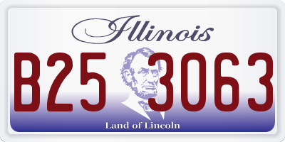 IL license plate B253063