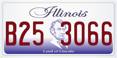 IL license plate B253066