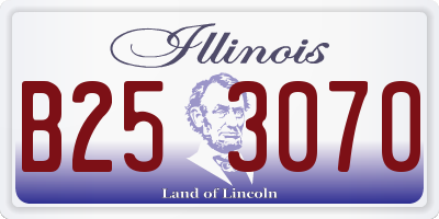 IL license plate B253070