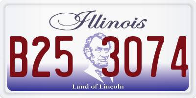 IL license plate B253074
