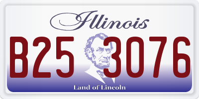 IL license plate B253076
