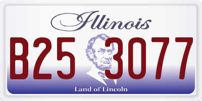 IL license plate B253077