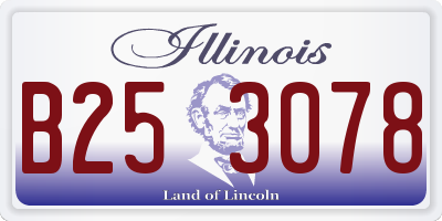 IL license plate B253078