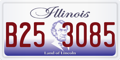 IL license plate B253085