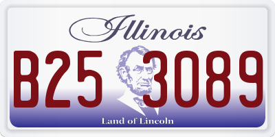 IL license plate B253089