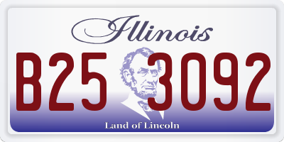 IL license plate B253092
