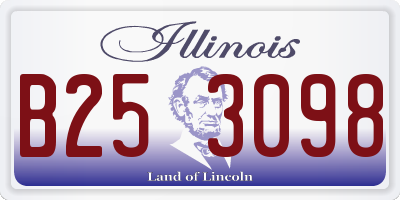 IL license plate B253098