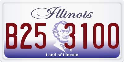 IL license plate B253100