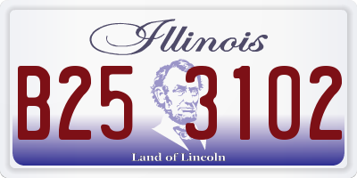 IL license plate B253102